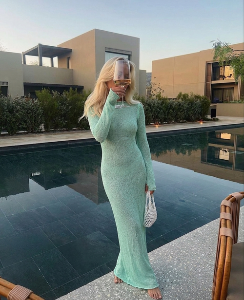 Lagoon Dress Green